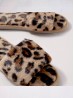 Leopard Soft Plush Fuzzy Non-Slip Slippers (4 Pairs)